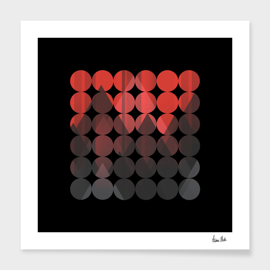 Abstract Geometric | red no. 1