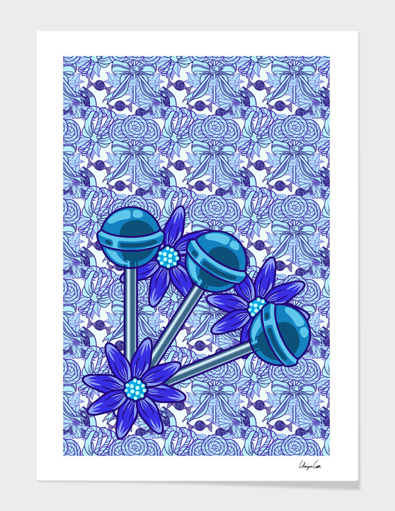 Long Blue Blazes PLUS (Candy Pattern)