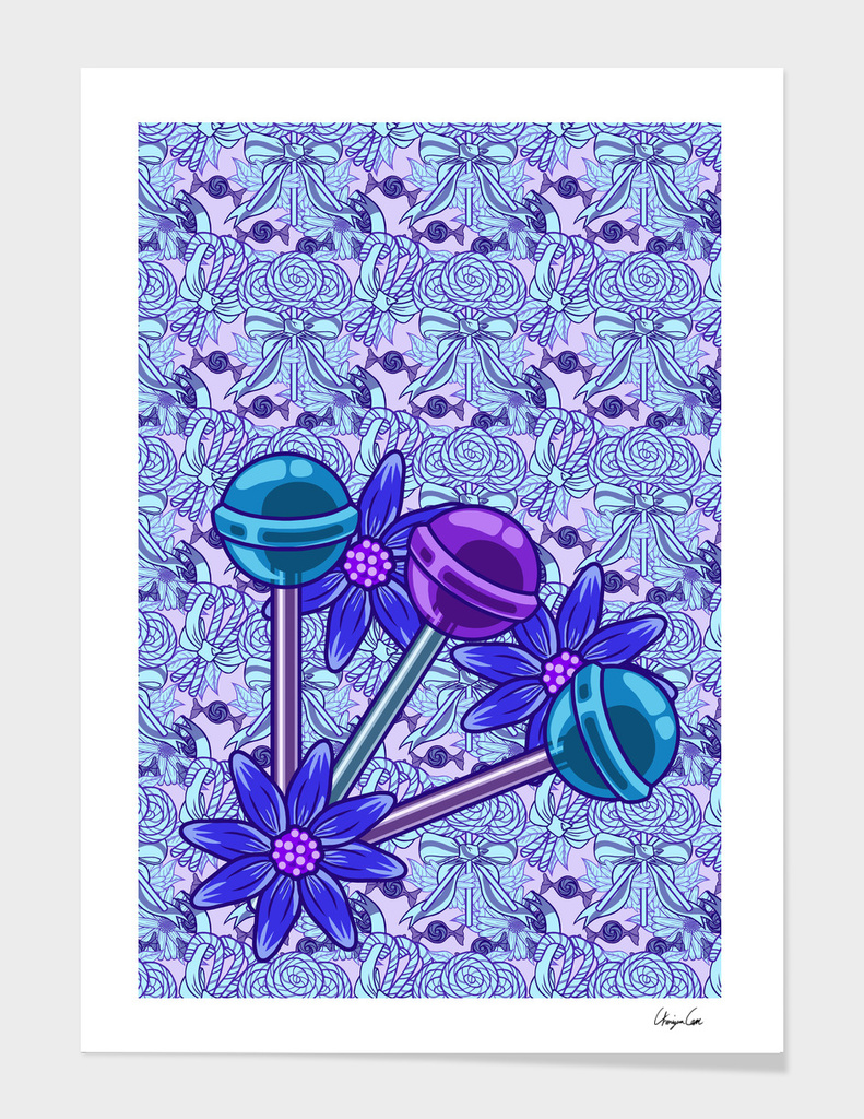 Long Blueberry Fun PLUS (Candy Pattern)