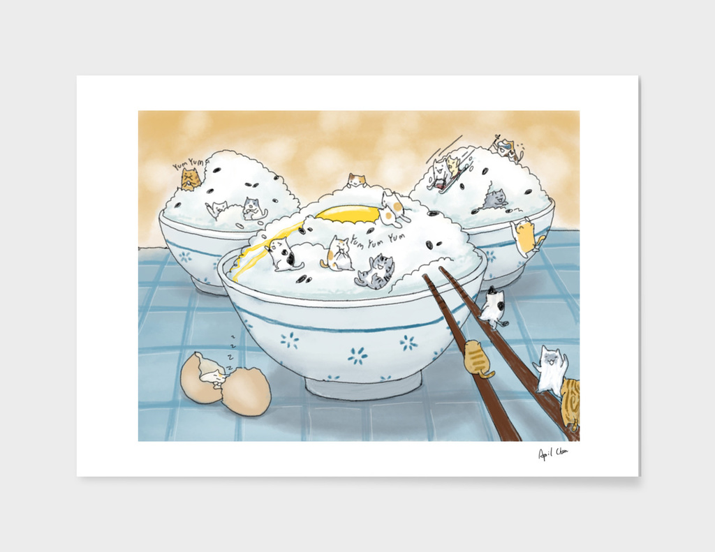Kittens and Rices with Egg