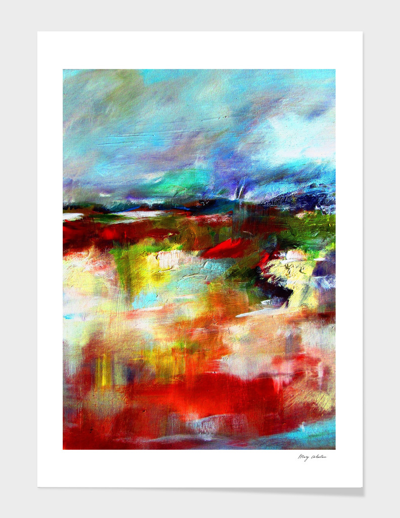 colorful abstract landscape