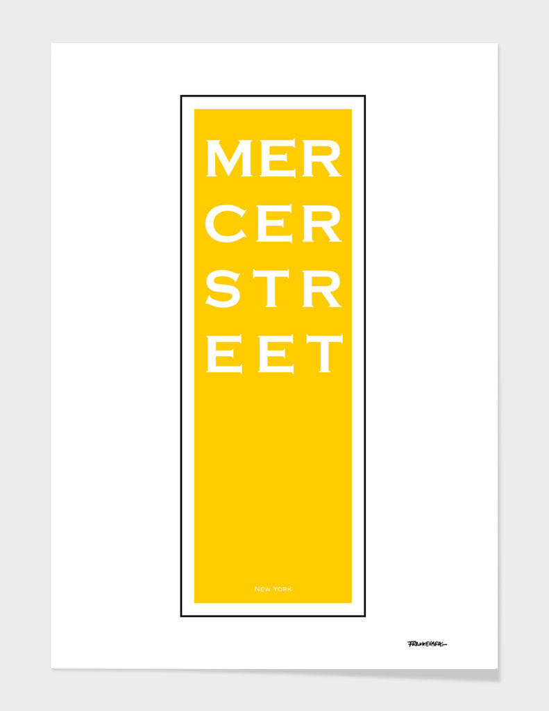 Mercer Street - Yellow - NYC