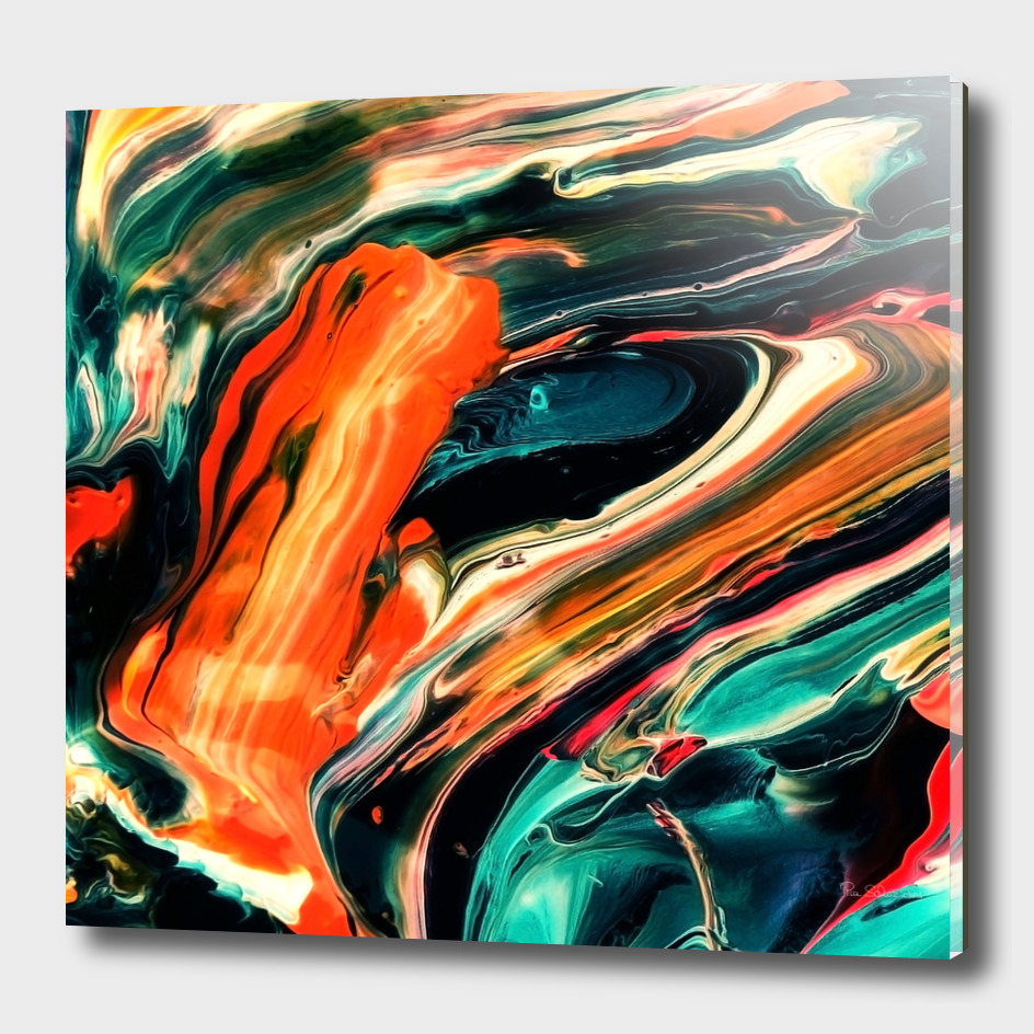 ABSTRACT COLORFUL PAINTING II-B3