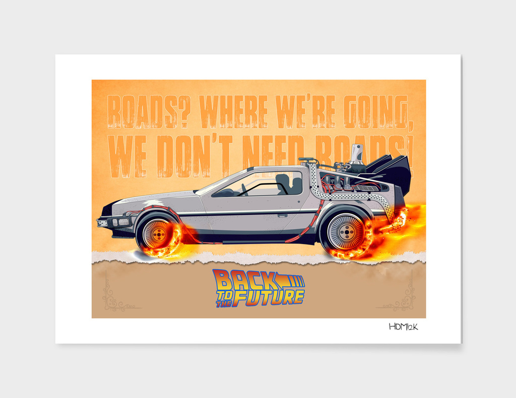 Back to the Future Movie Poster.