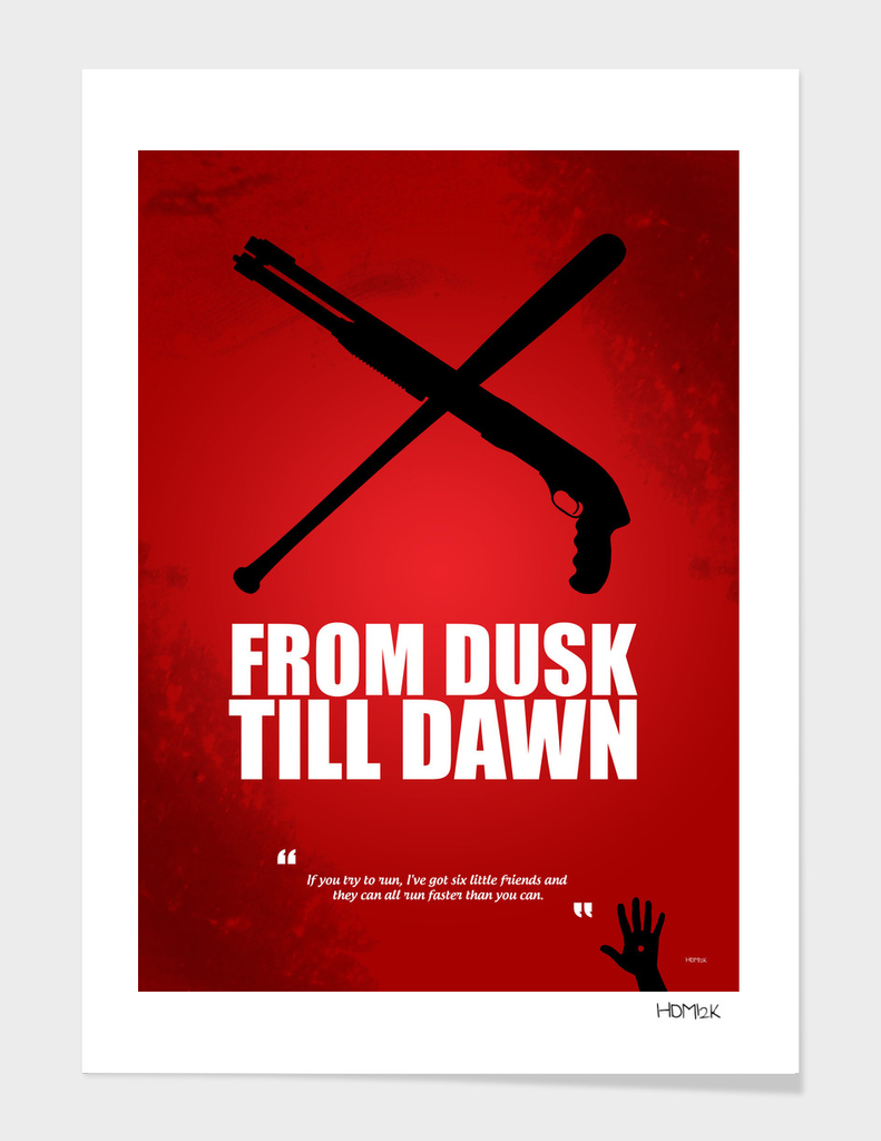 From Dusk Till Dawn - Minimal Movie Poster - Alternative