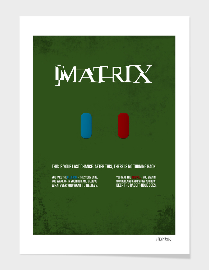 Matrix - minimal movie poster