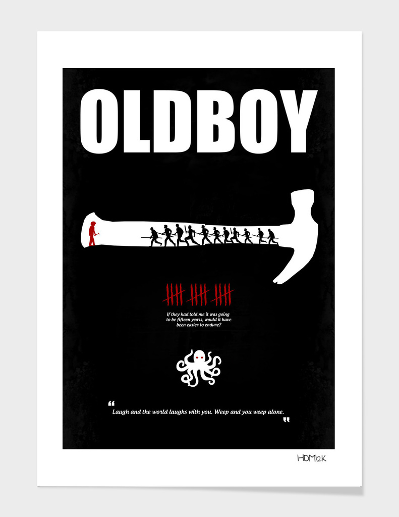 Oldboy - Minimal Movie Poster. A Film by Chan-wook Park.