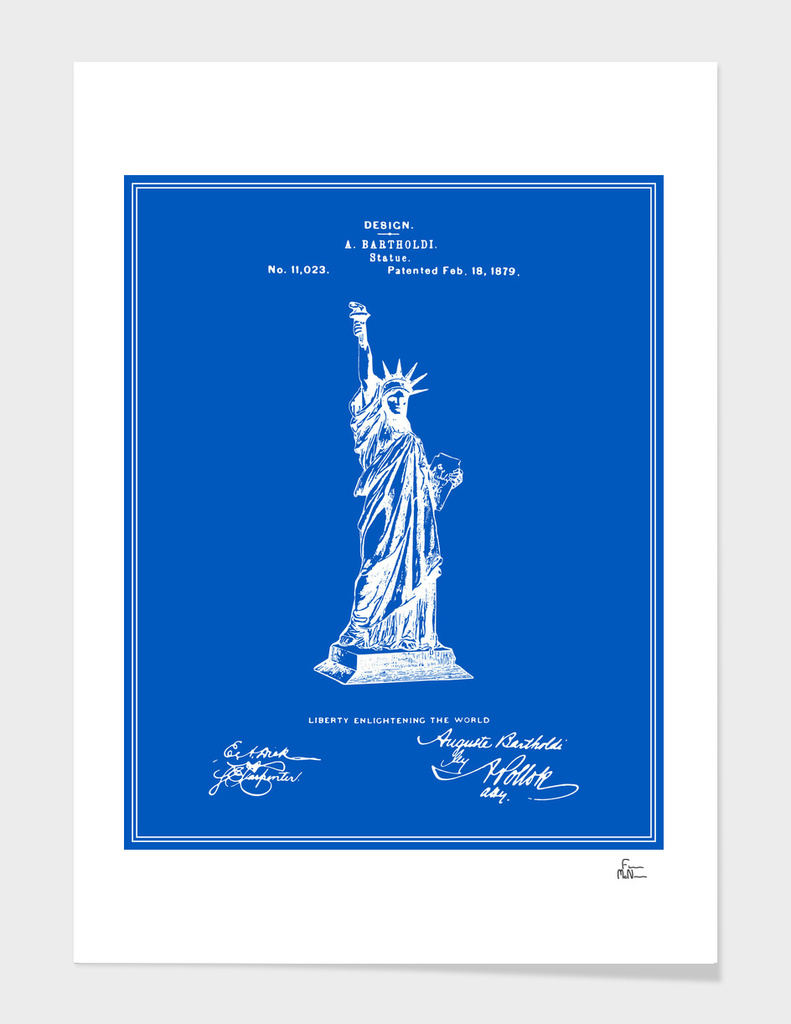 Statue of Liberty Patent - Blueprint