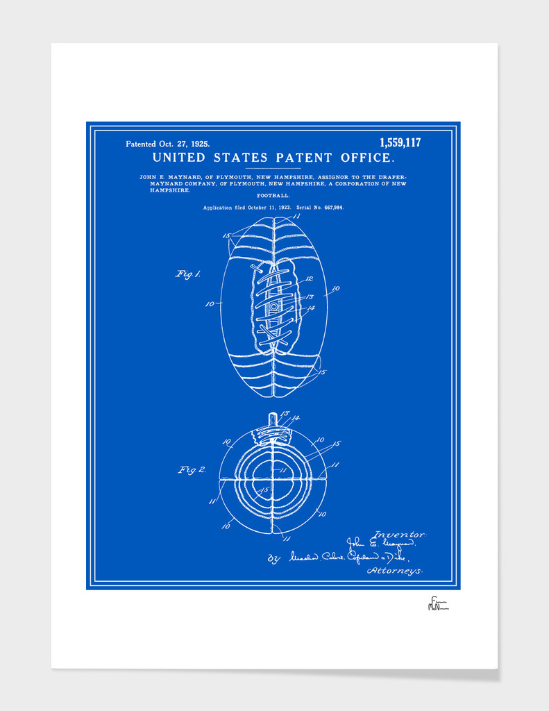 Football Patent - Blueprint
