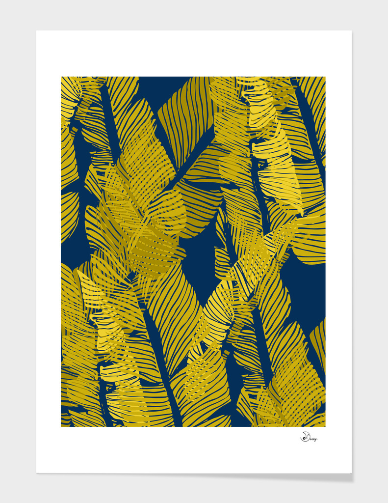 Carved Yellow&Blue Jungle