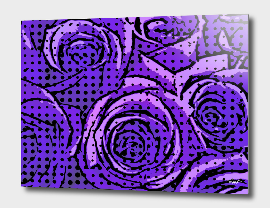 pop art roses (Purple)