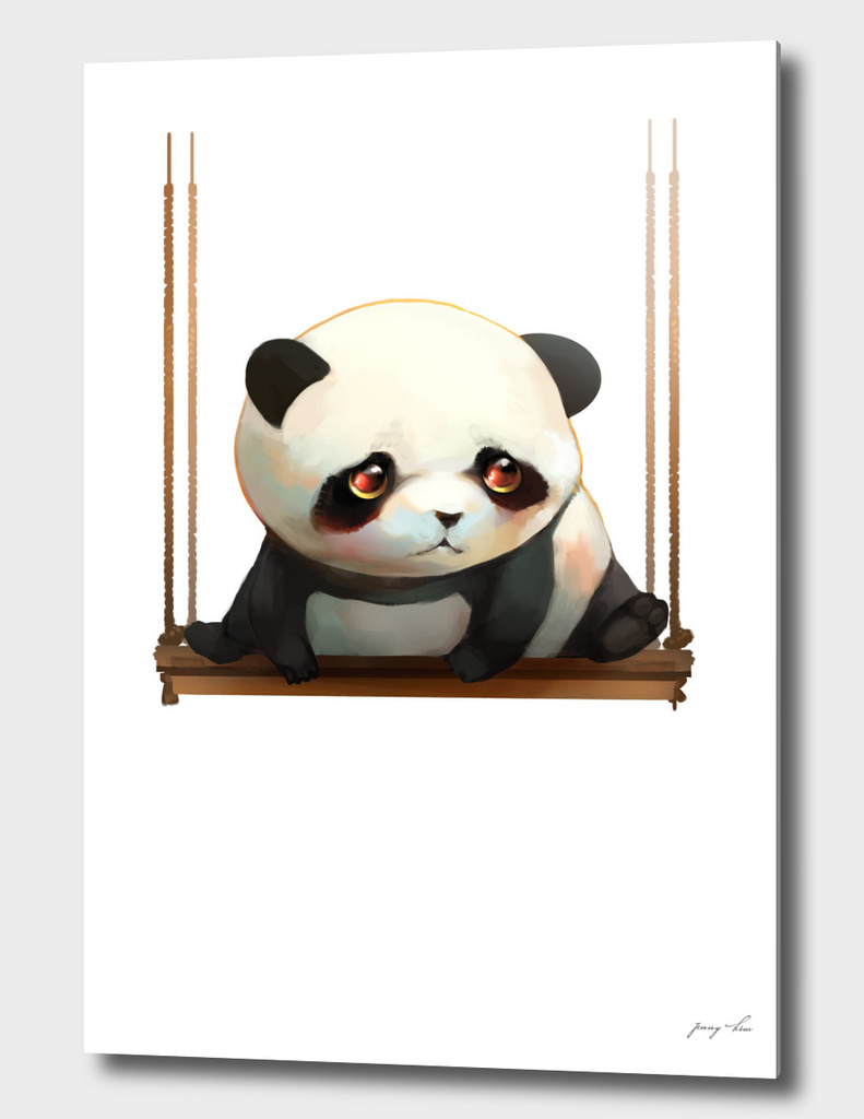 swinging panda
