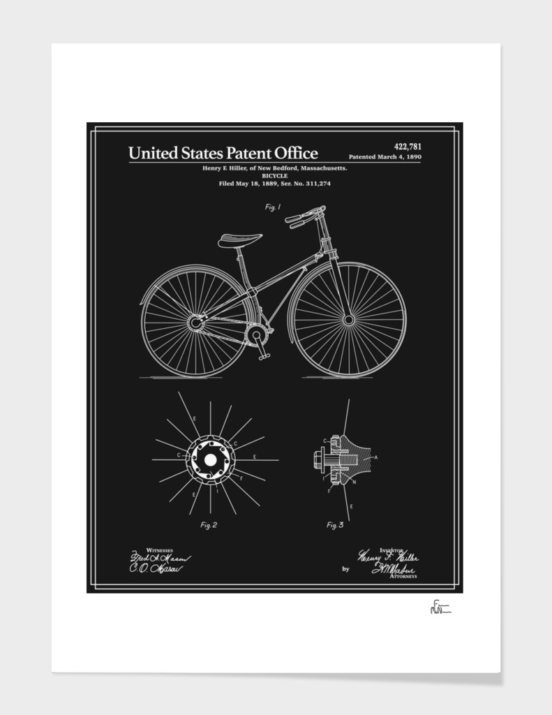 Bicycle Patent - Black
