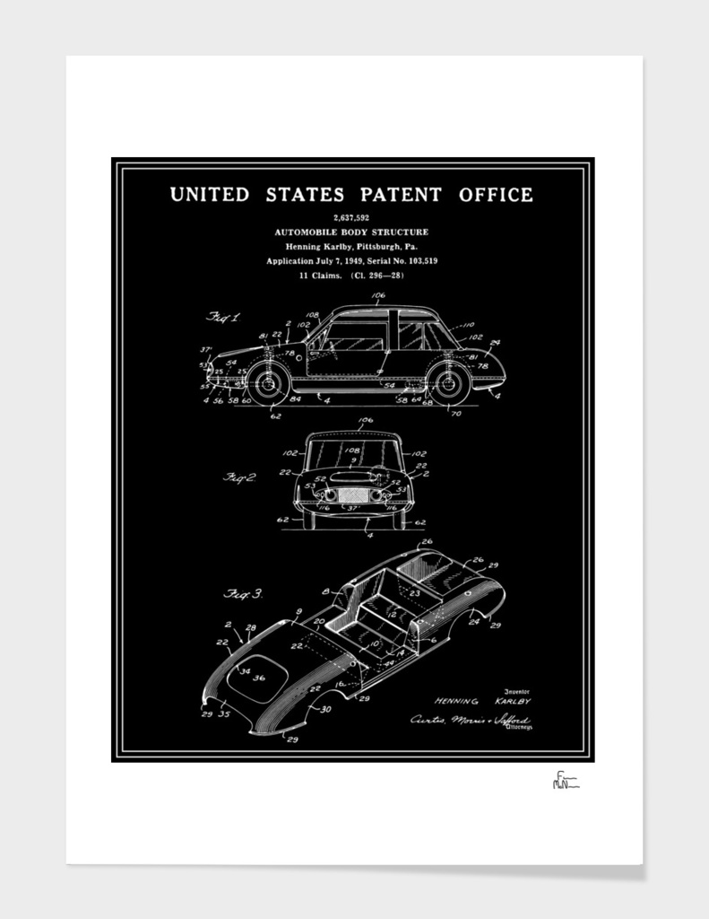 Automobile Body Patent - Black