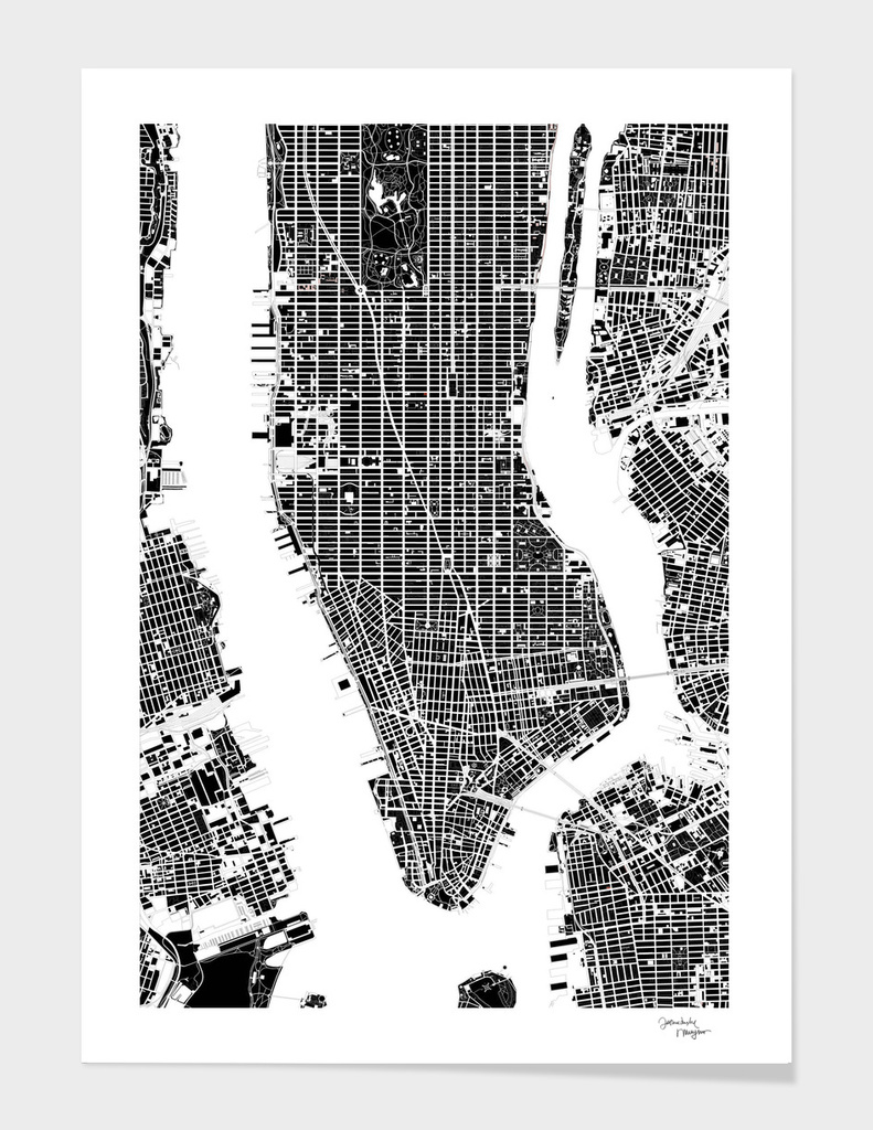 New York black and white