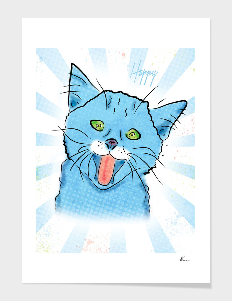 Happy Cat | Pop Art