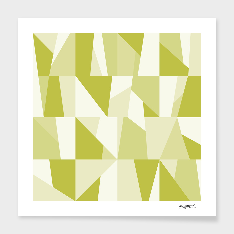 Geometric Green Pattern