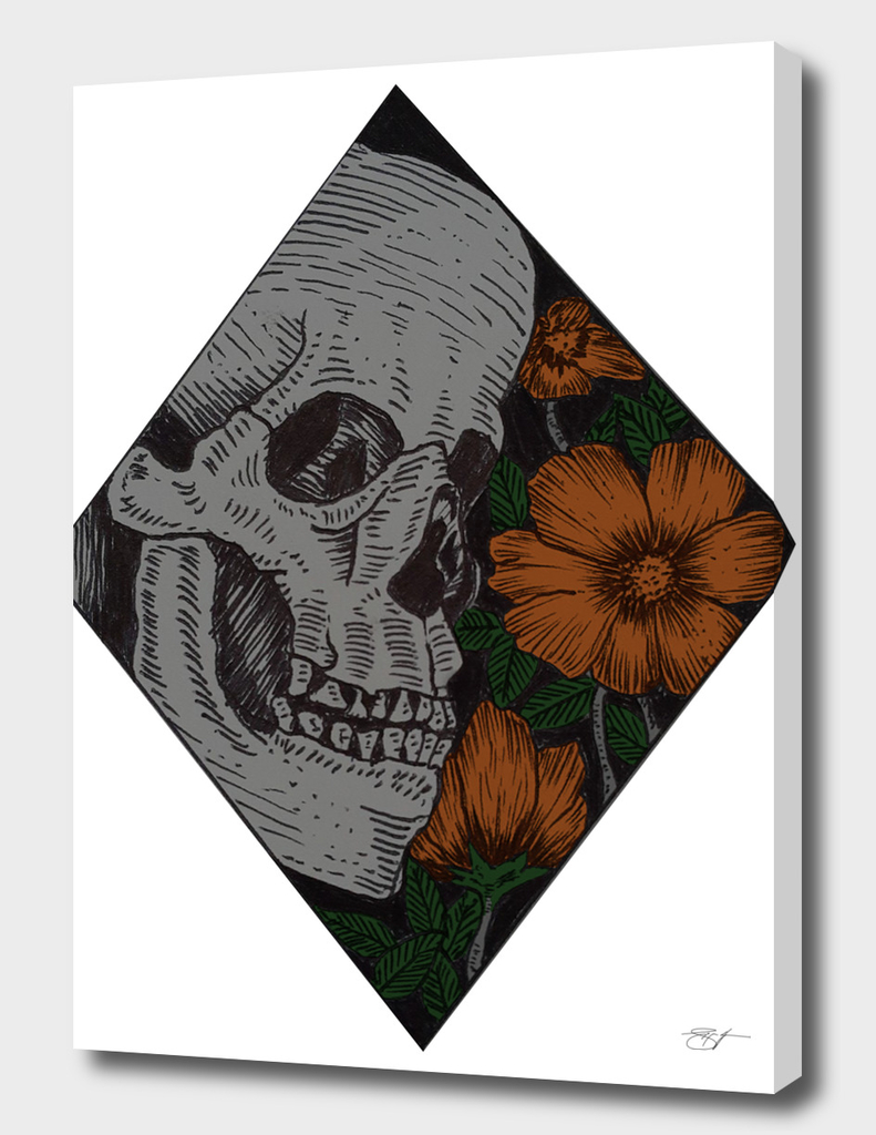 skull & floral