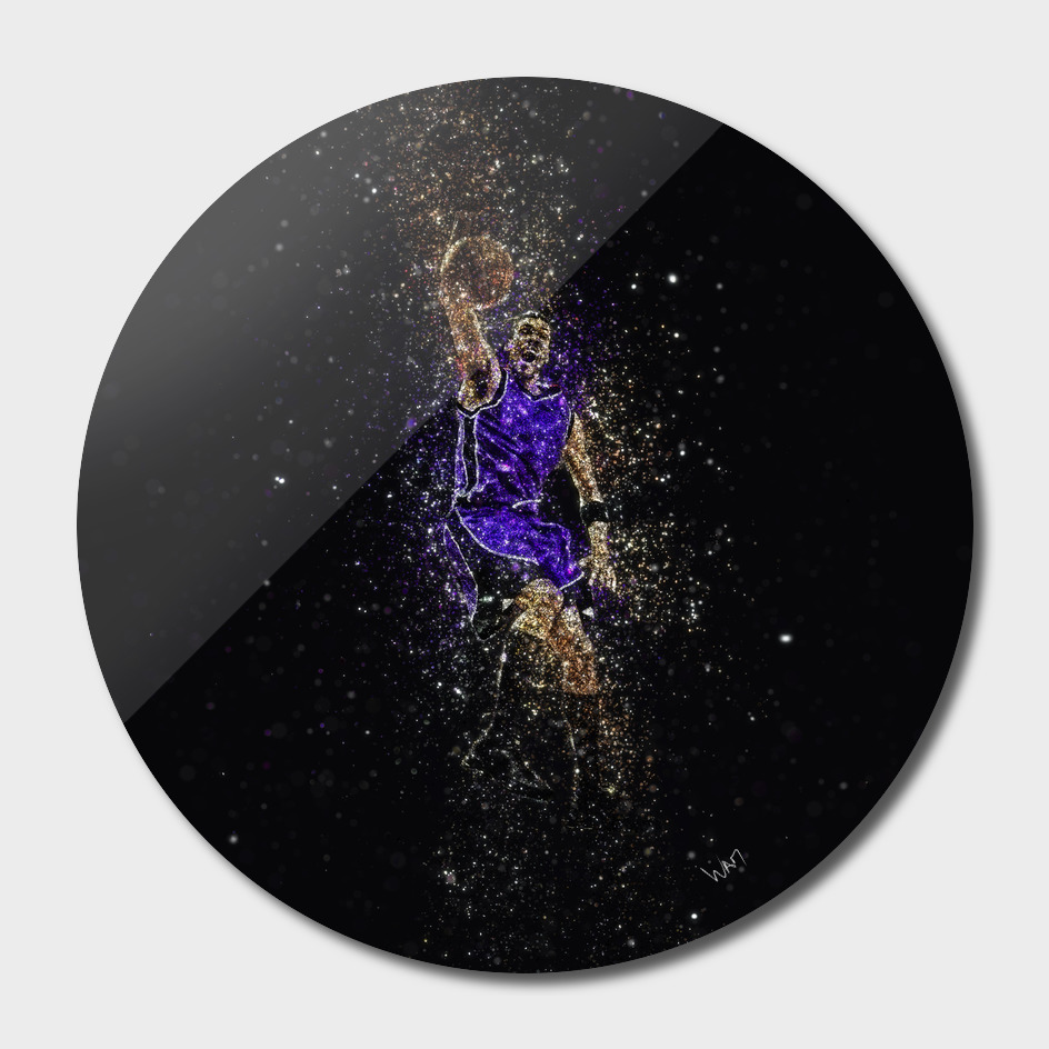 Basketball dunk glitter