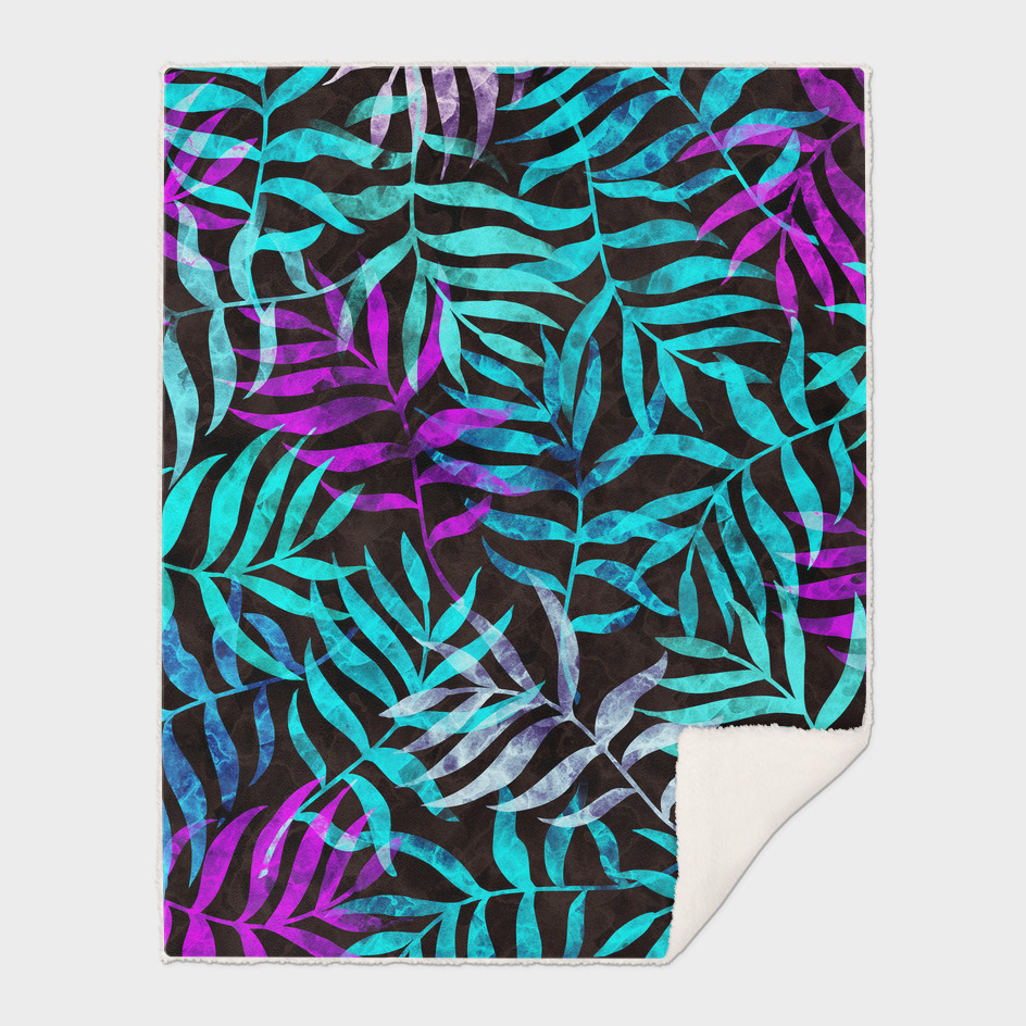 Watercolor Tropical Palm Leaves XV