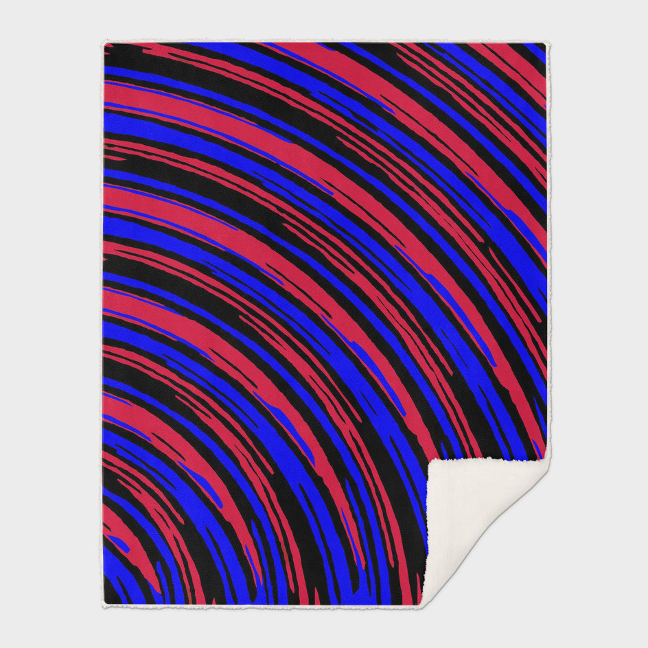 graffiti line drawing abstract pattern in red blue and black