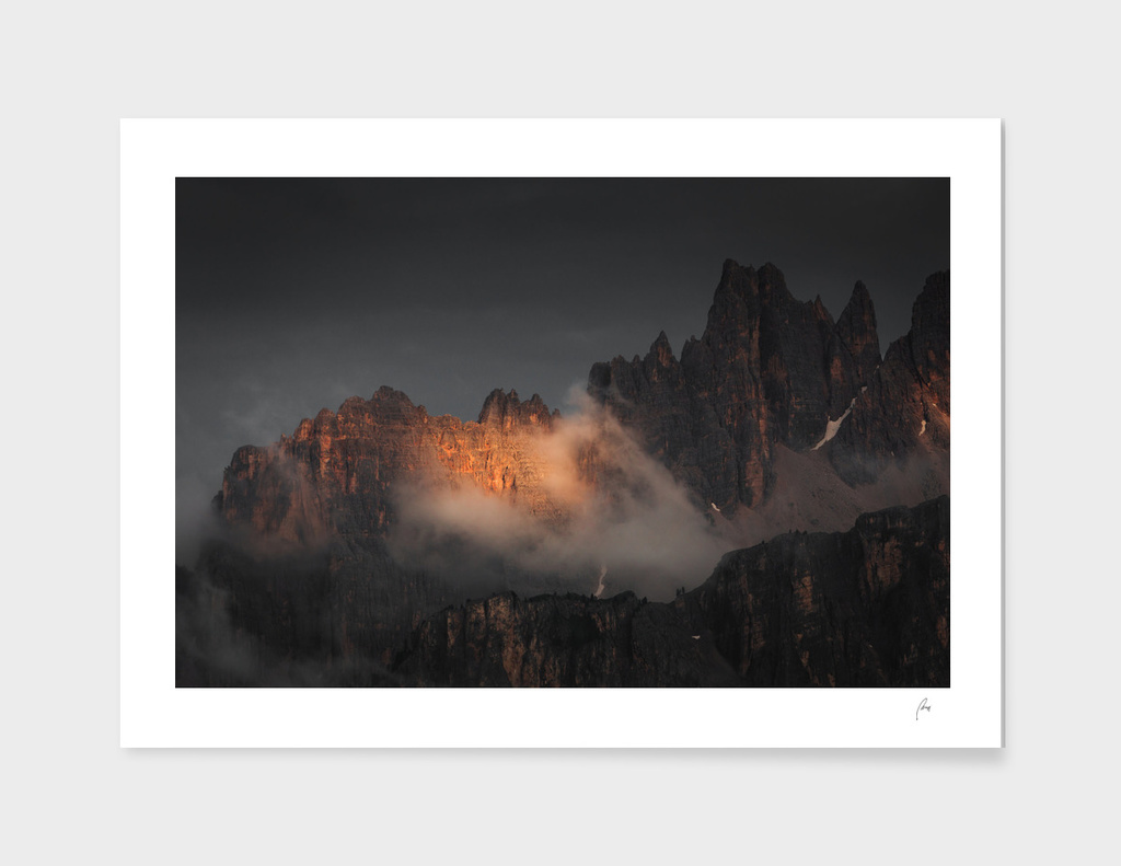 Dolomites Rising Fog