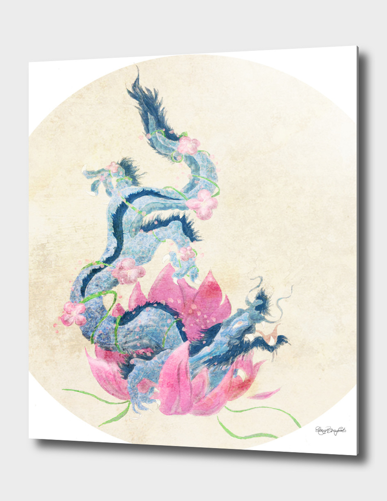 Dragon and Lotus Flower