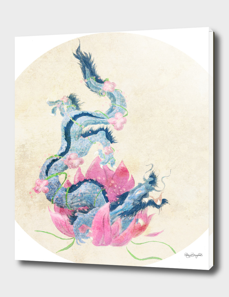 Dragon and Lotus Flower