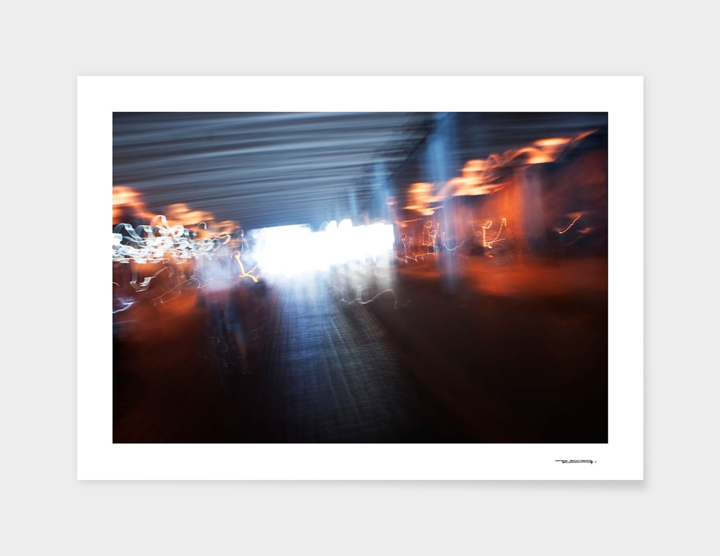 Abstract city lights photo