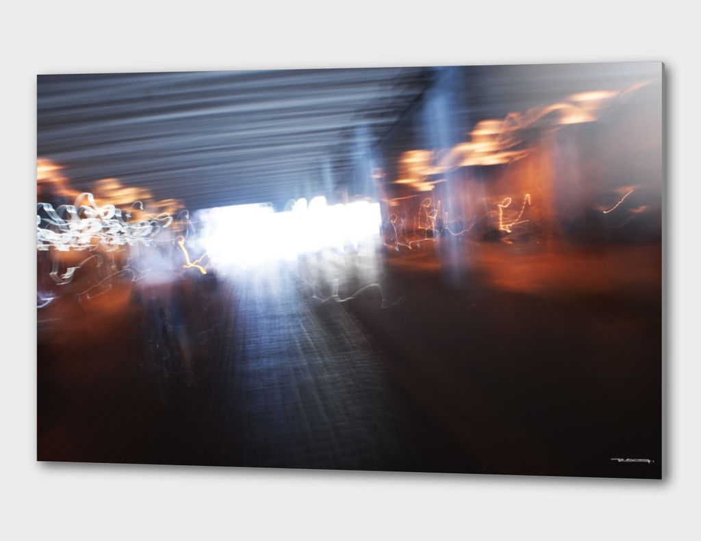 Abstract city lights photo