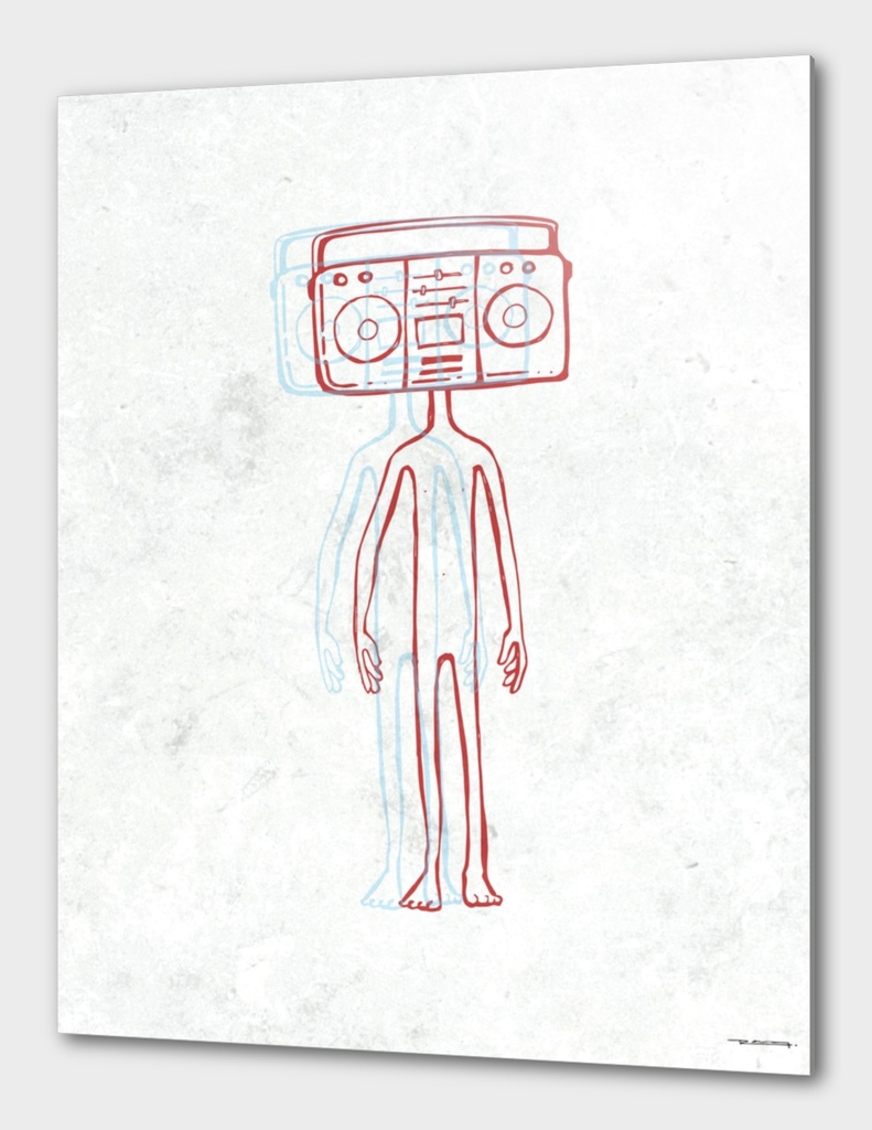 Radio head illustration
