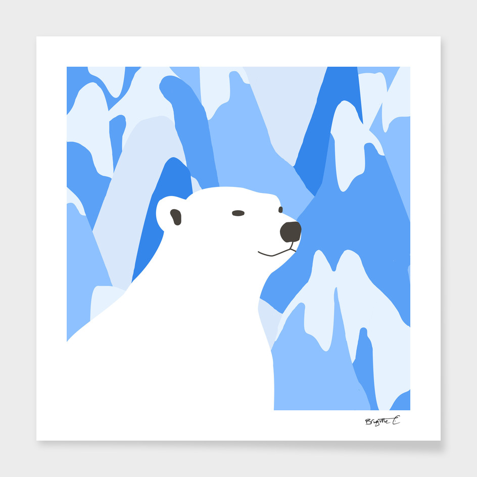Polar Bear In The Cold Design