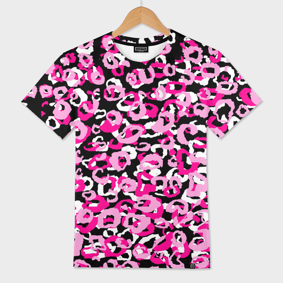 Pink Black and White LEopard
