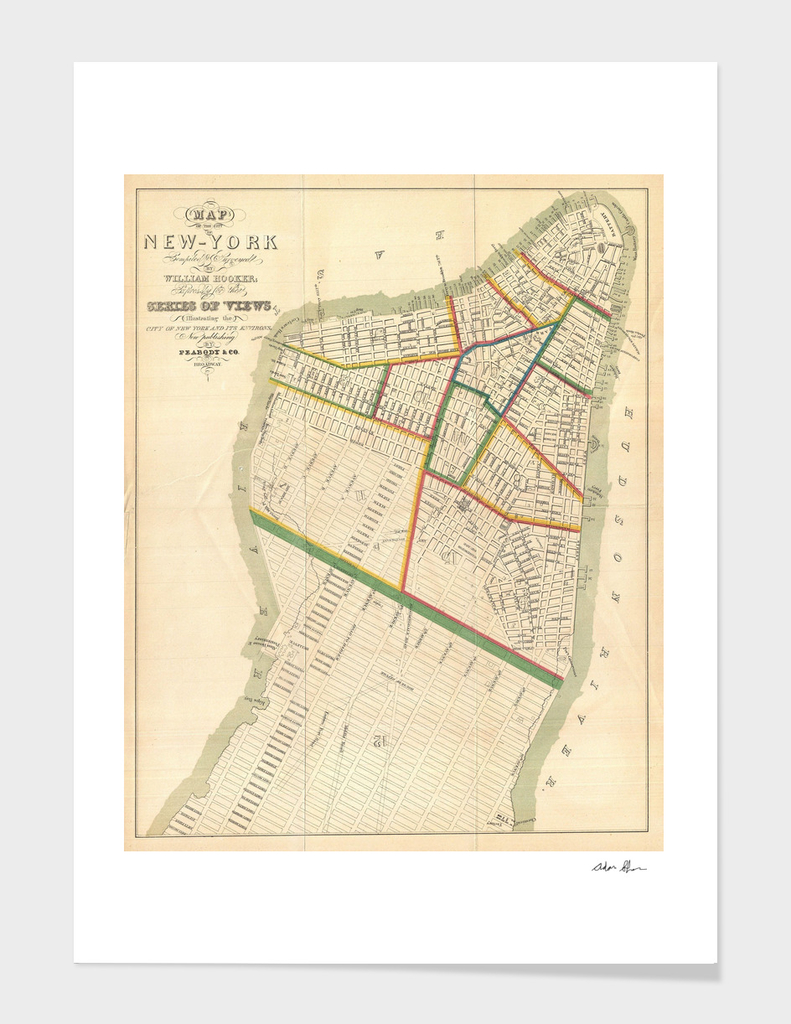 Vintage Map of New York City (1831)